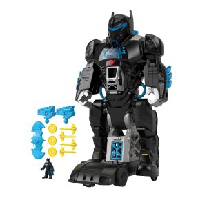 fisher price Imaginext DC Super Friends Batman Toy, 2-In-1 Robot & Playset With Lights & Sounds, Bat-Tech Batbot
