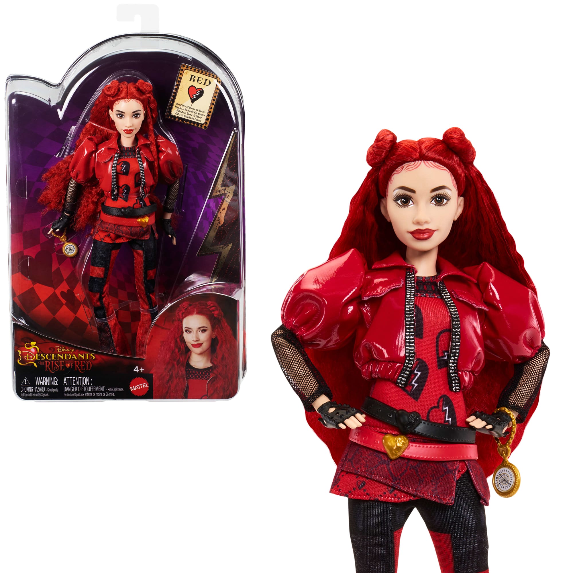 fisher price Disney Descendants: The Rise Of Red Fashion Doll & Accessory, Red, Daughter Of Queen Of Hearts
