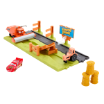 fisher price Disney And Pixar Cars Frank Escape & Stunt Race Playset With Lightning Mcqueen Toy Car