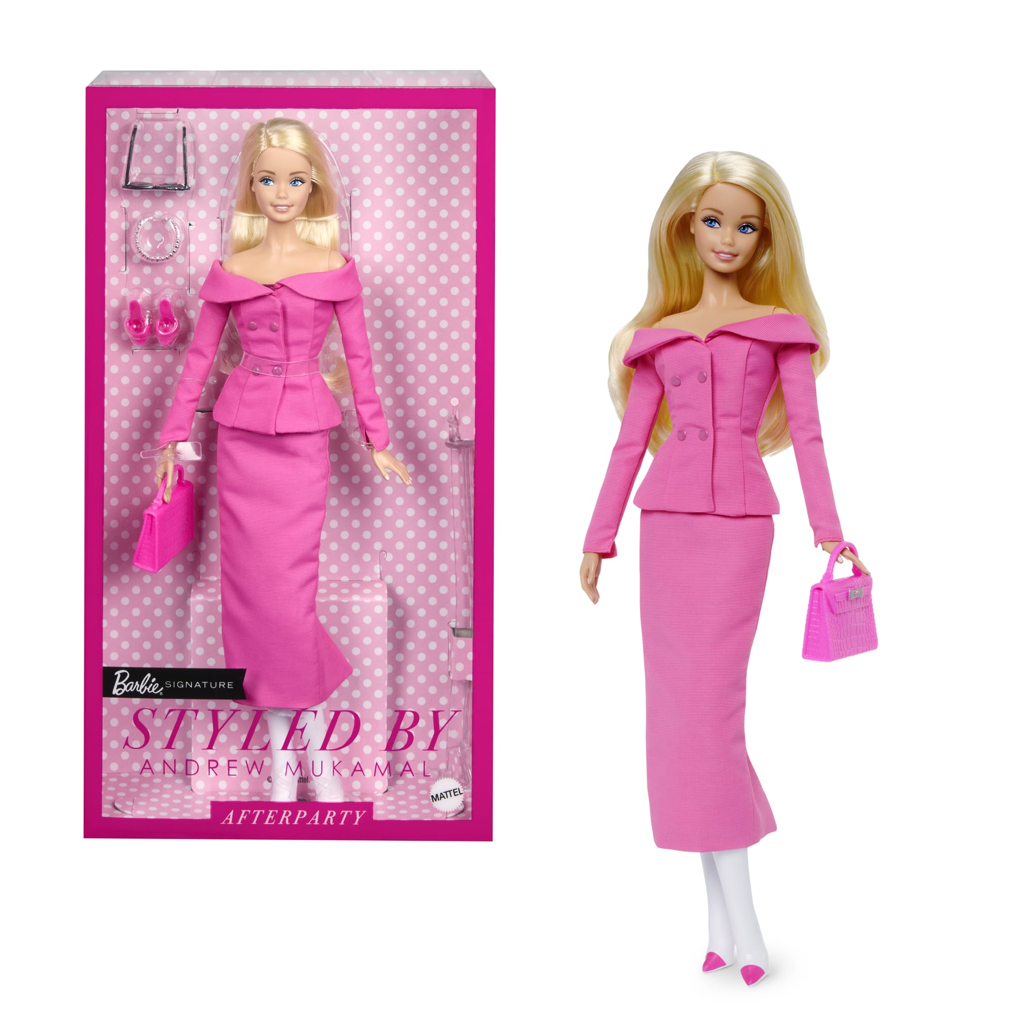 fisher price Barbie Signature Styled By Andrew Mukamal Barbie Doll With 3 Day-To-Night Looks & Accessories