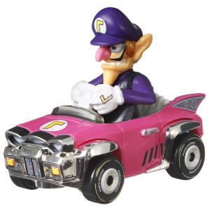 fisher price Hot Wheels Mario Kart Ve??culo de Brinquedo Waluigi Badwagon