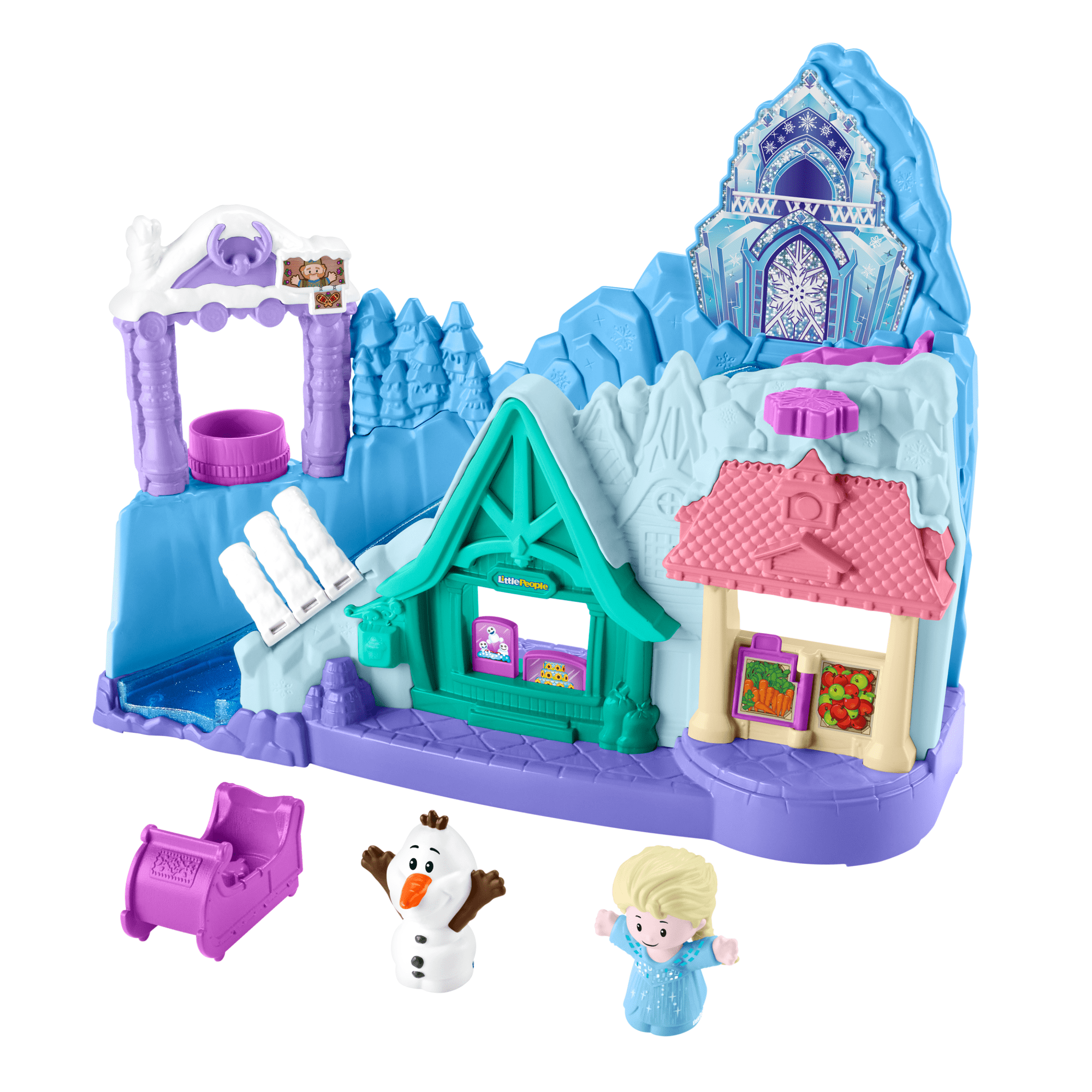 fisher price Lp  Disney  La Reine des Neiges  Aventures en Tra?neau ?? Arendelle