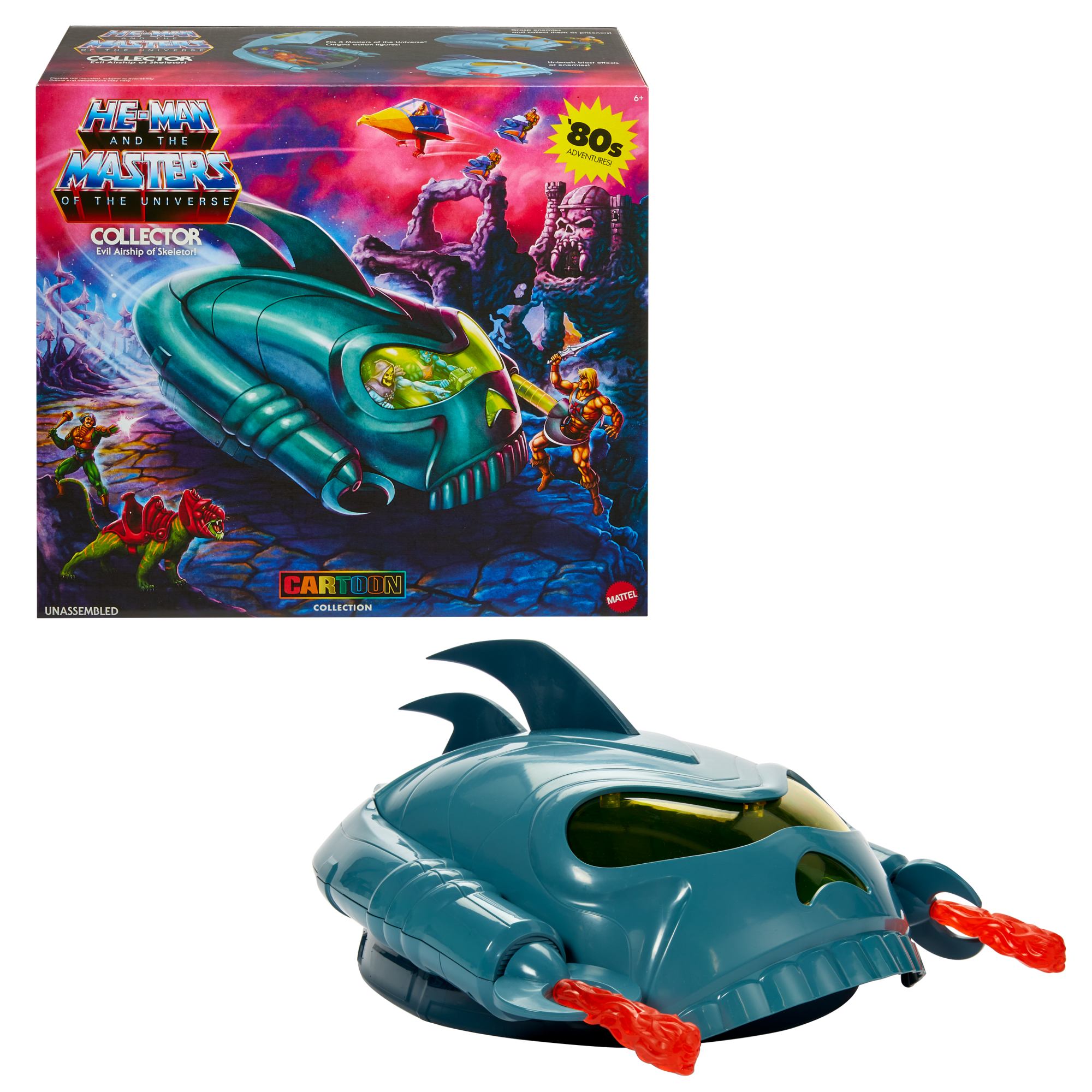 fisher price Masters Of The Universe Origins The Collector Vehicle, Motu Toy, 5.5 inch Scale Fits 3 Figures
