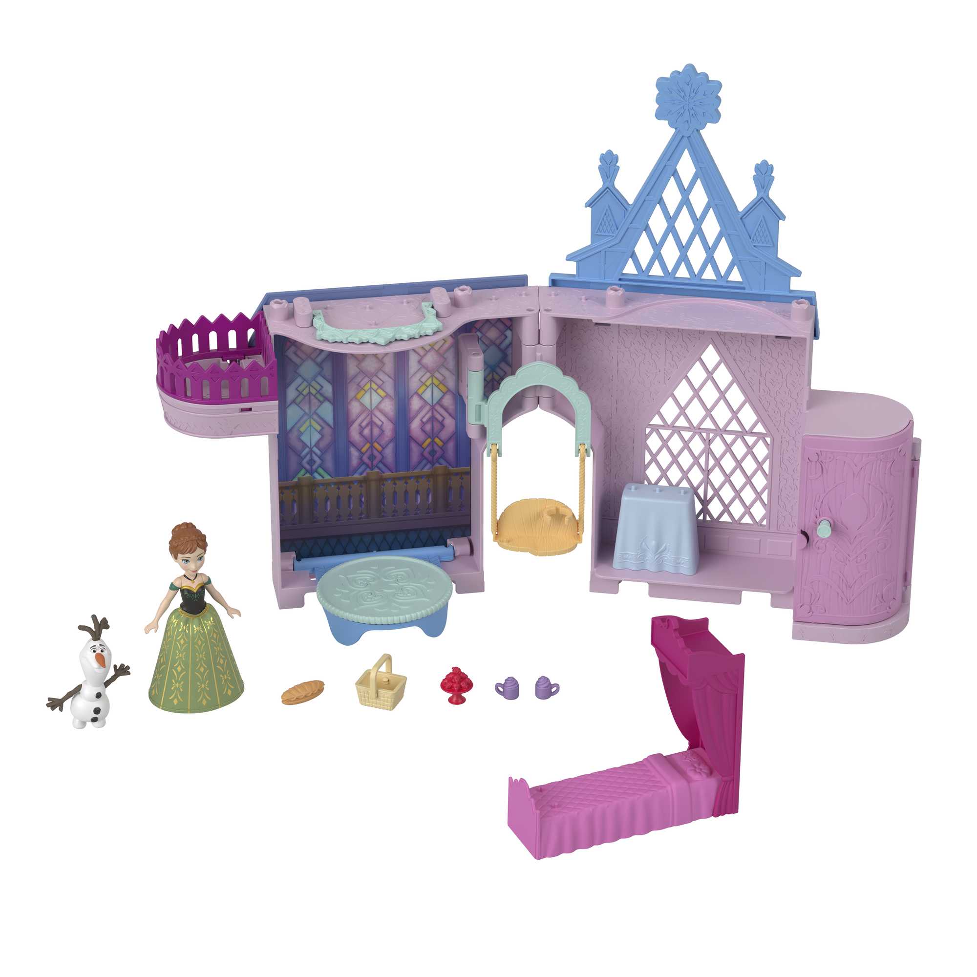 fisher price Disney Frozen Casa de Mu?ecas Castillo de Anna Apilable