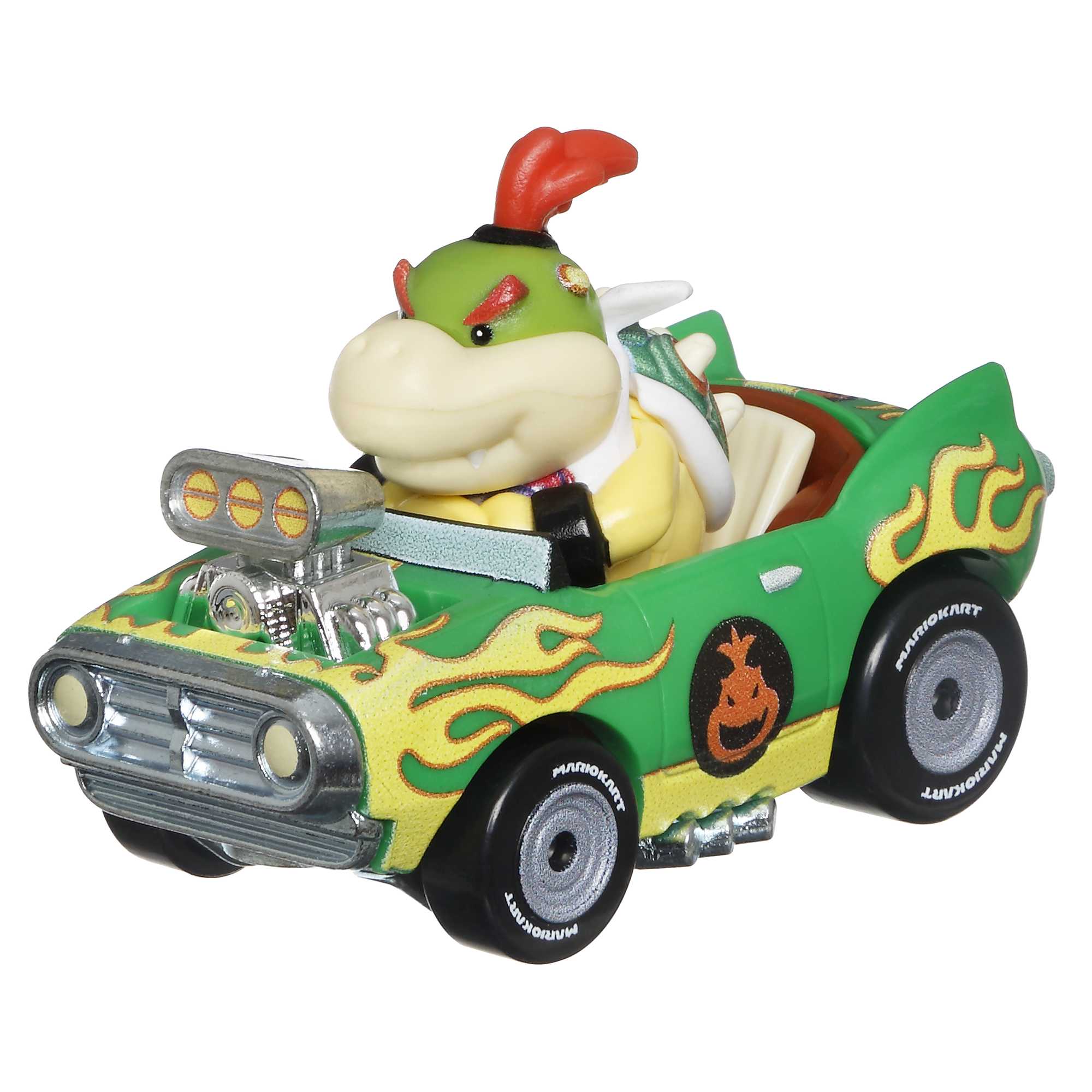 fisher price Hot Wheels Mario Kart Ve??culo de Brinquedo Bowser Jr Flame Flyer