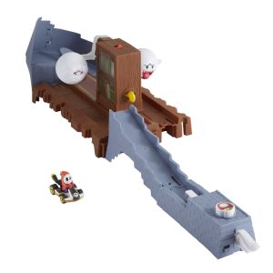fisher price Hot Wheels Mario Kart Pista de Juguete Boo Librer??a Embrujada
