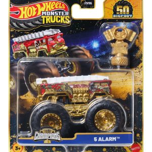 fisher price Hot Wheels Monster Trucks Ve??culo de Brinquedo Autos Surpresa Trof??u Bigfoot Escala 1:64