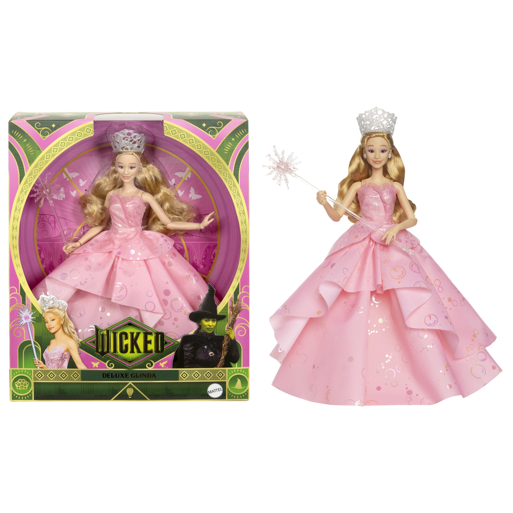 fisher price Universal Pictures' Wicked Deluxe Glinda Fashion Doll & Accessories With Removable Outfit