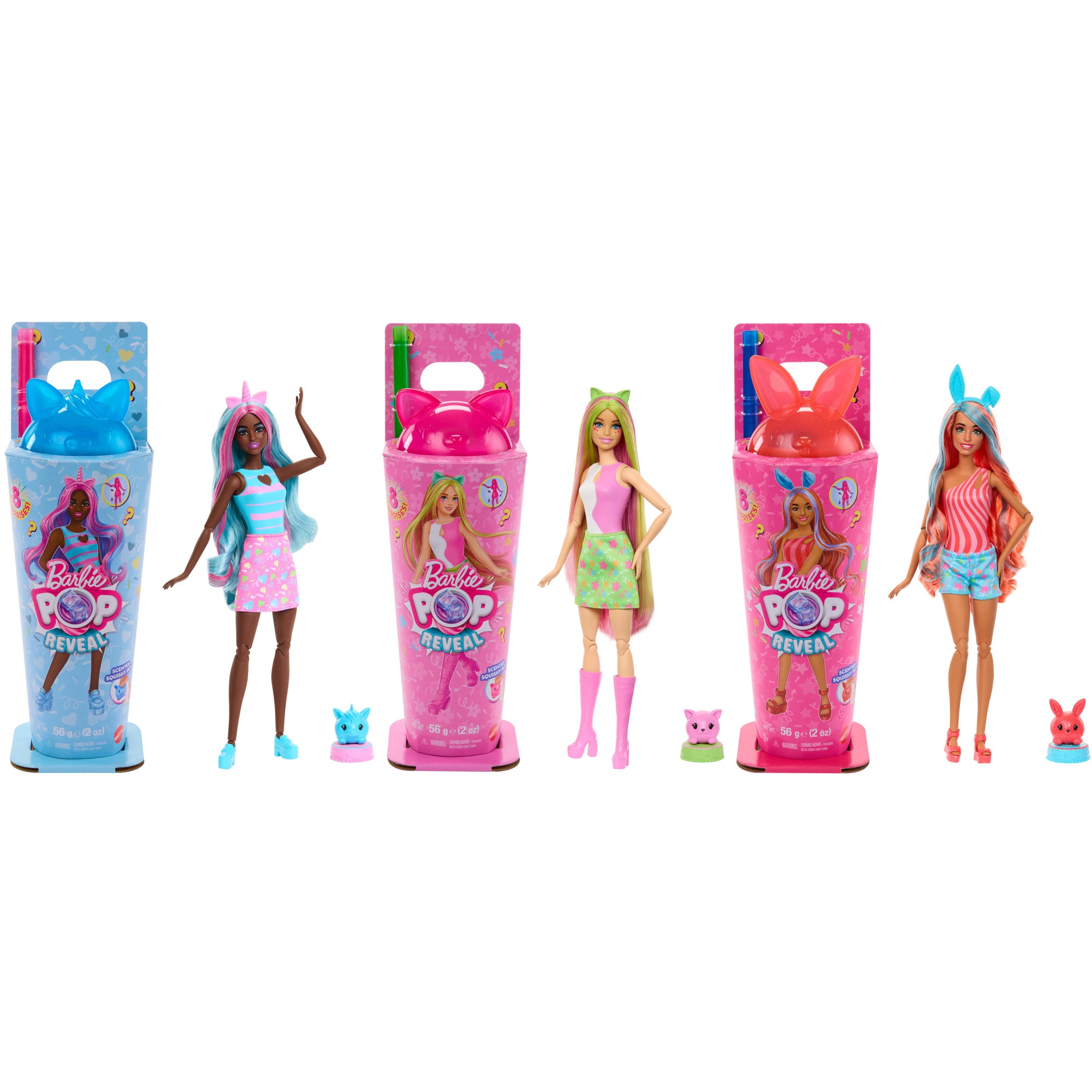 fisher price Barbie Pop Reveal Mu?eca Serie de Animalitos Sorpresa
