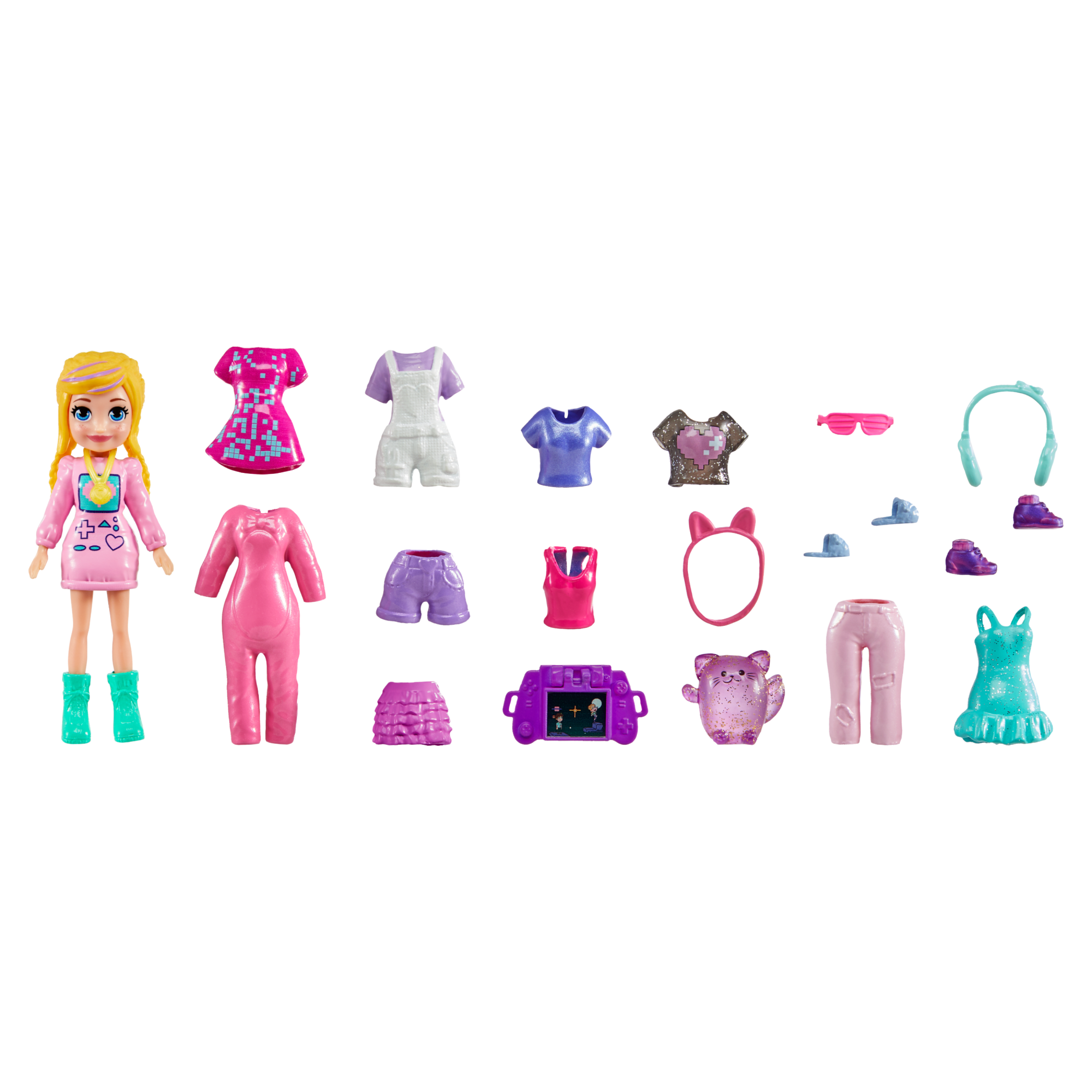 fisher price Polly Pocket  Coffret Mode Moyen  Poup??es et Accessoires de Mode
