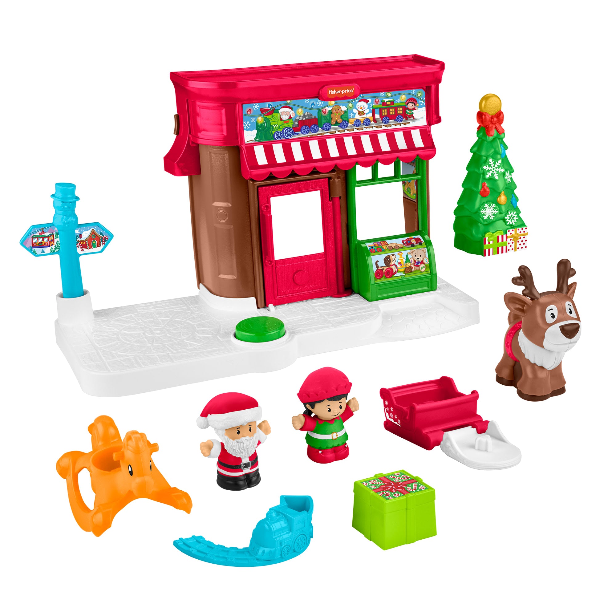 fisher price Fisher-Price Little People Christmas Wonderland Gift Set For Toddlers & Kids, 8 Pieces