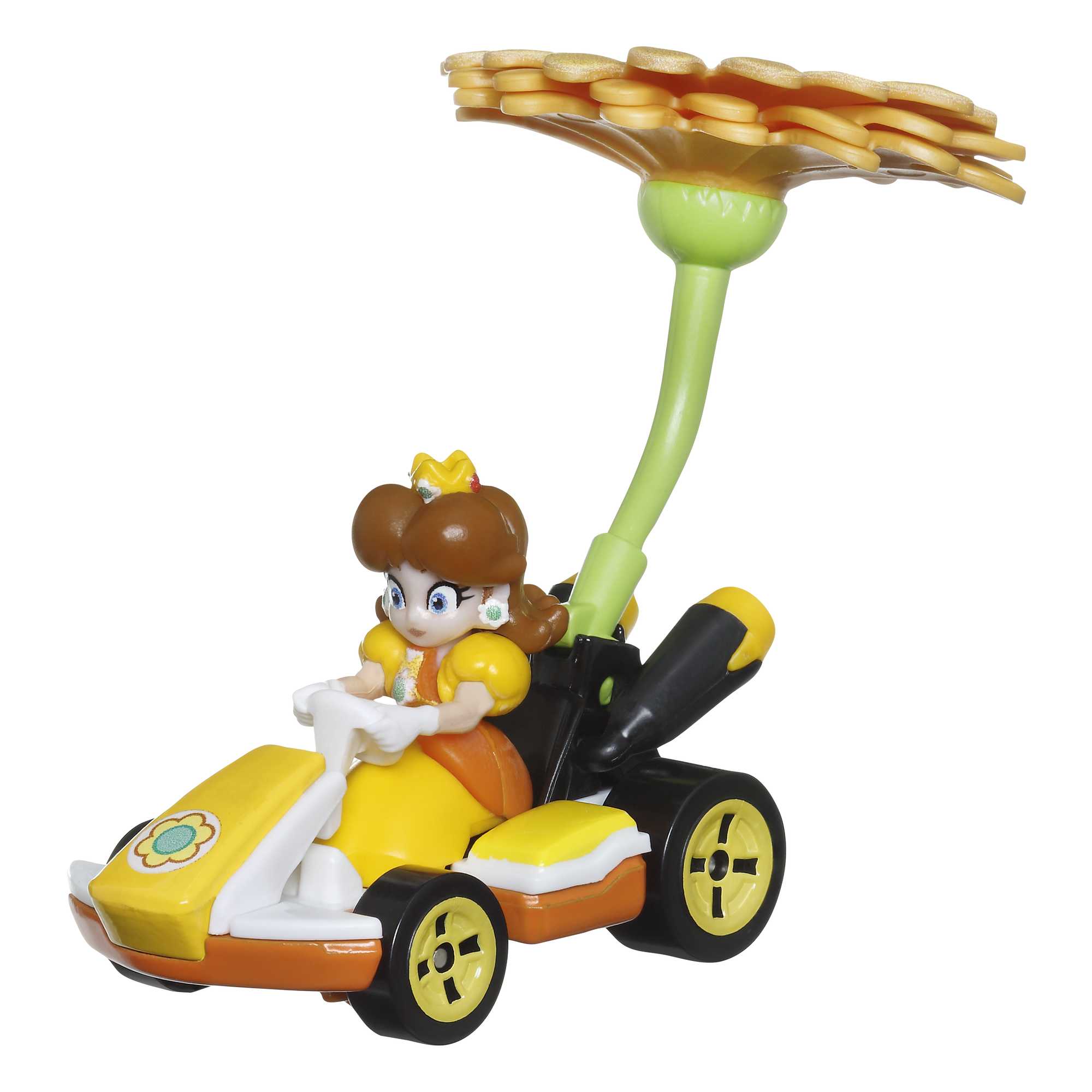 fisher price Hot Wheels Mario Kart Veh??culo de Juguete Princesa Dasiy Est??ndar Kart con Flower Glider