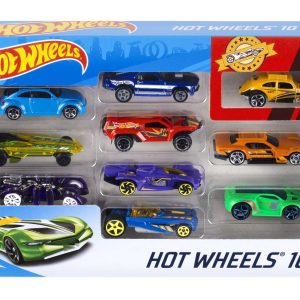 fisher price Hot Wheels Set Of 10 1:64 Scale Toy Trucks And Cars For Kids & Collectors
