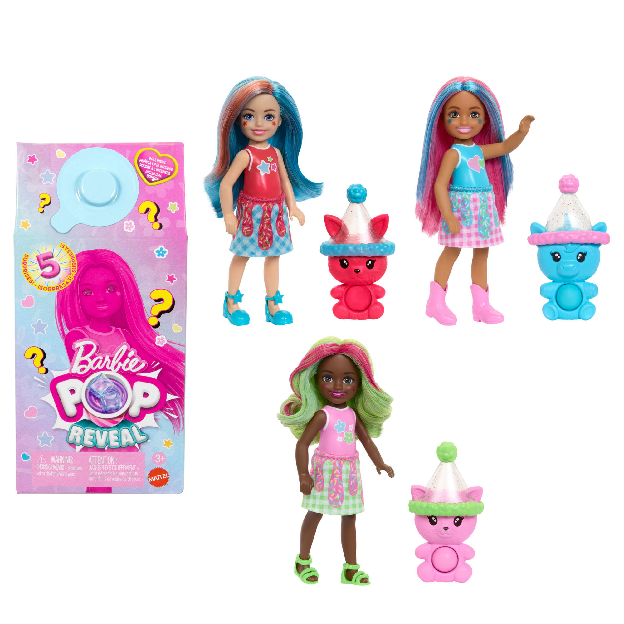 fisher price Barbie  Pop Reveal  Chelsea  S??rie Frapp??s  Poup??e, 5Surprises