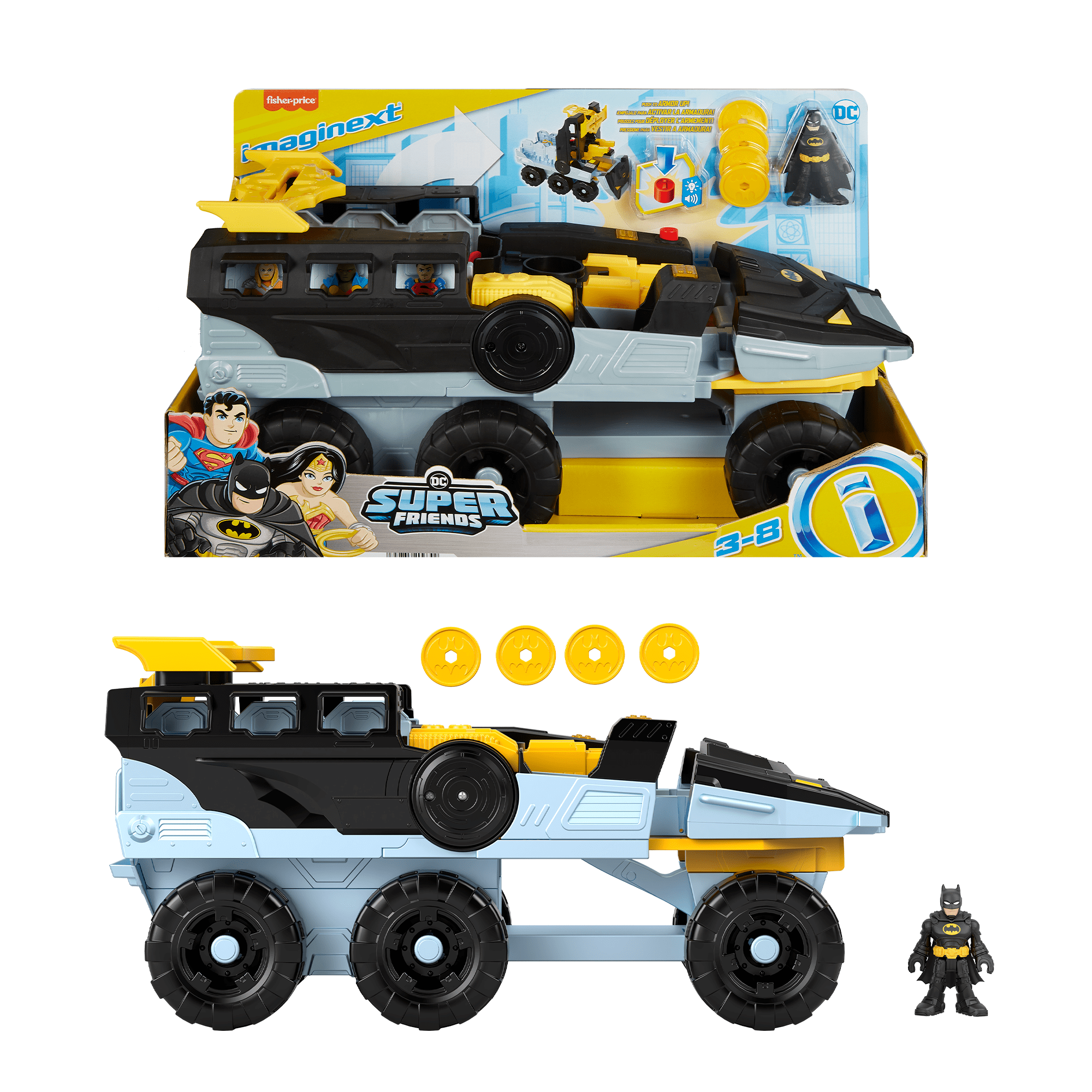 fisher price Imaginext  Dc Super Friends  Batchar Transformable, Figurine Batman