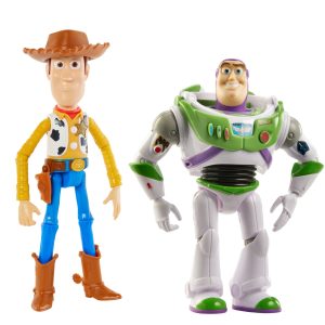 fisher price Disney And Pixar Toy Story 7-Inch Woody And Buzz Action Figure Toys 2-Pack,  Pizza Planet Adventure