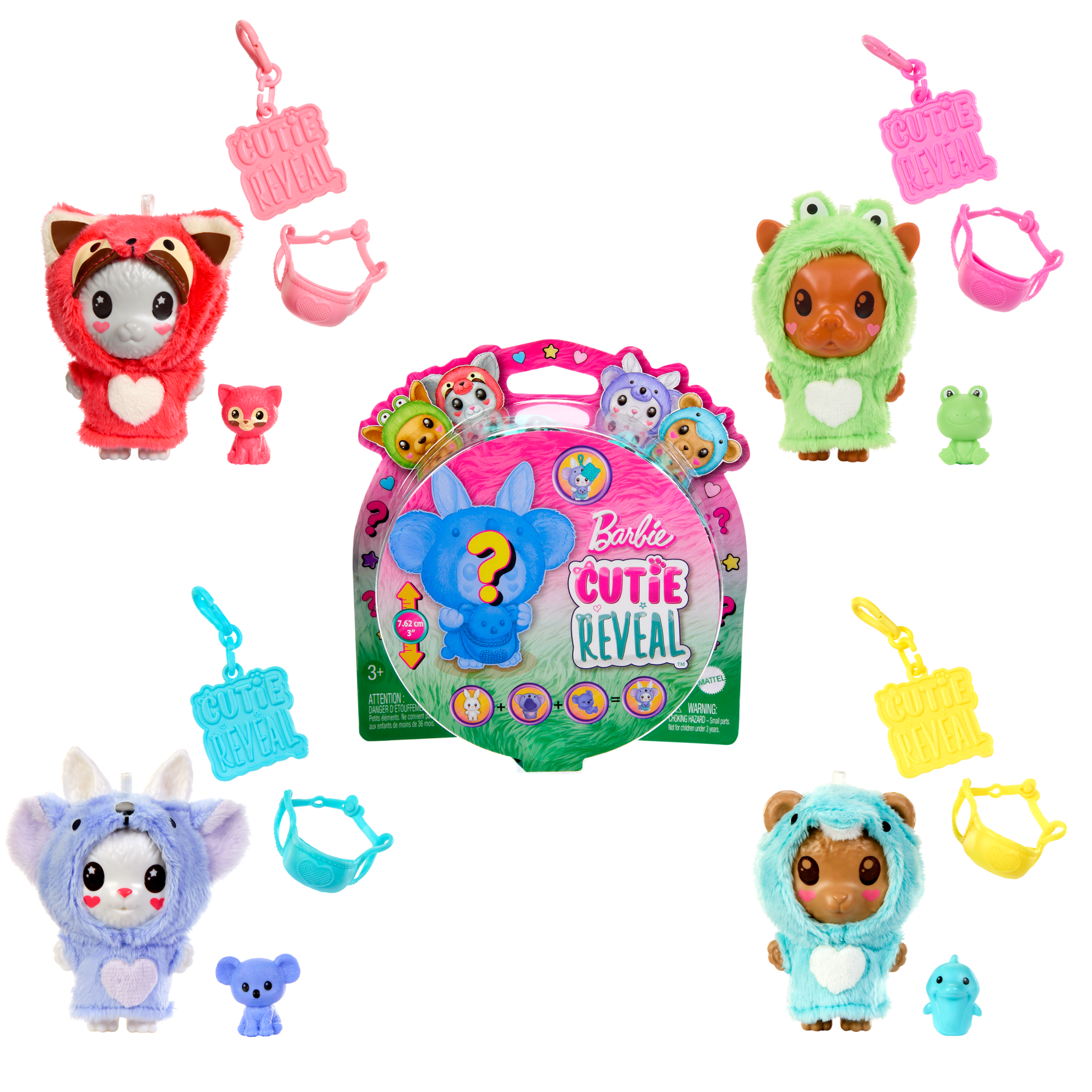 fisher price Barbie  Cutie Reveal  Animal en Costume ?? Th??me D??Animal et Acc.