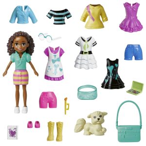 fisher price Polly Pocket Set de Juego Paquete de Modas Shani Artista Color Pop