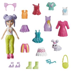 fisher price Polly Pocket Conjunto de Brinquedo Pacote de Modas M??dio Color Pop