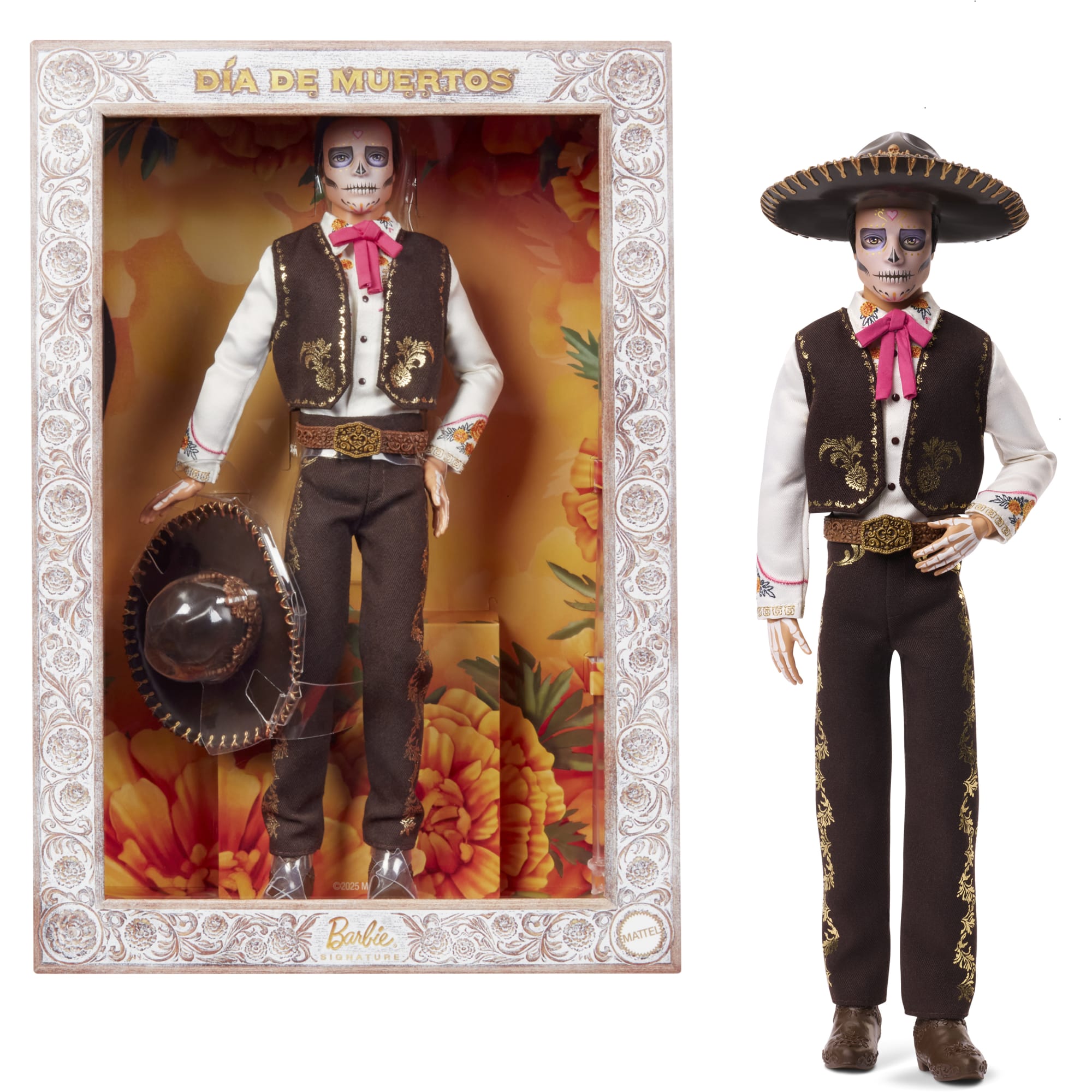 fisher price Barbie Signature D??a De Muertos 2025 Collectible Ken Doll in Suit And Sombrero