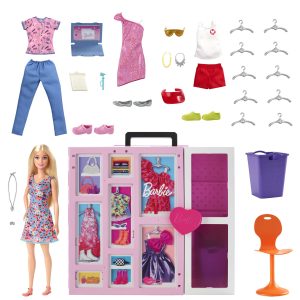 fisher price Barbie Coffret de Jeu et Poup??e Placard de R??ve