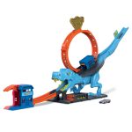 fisher price Hot Wheels City T-Rex Loop And Stunt Playset, Track Set With 1 Toy Car
