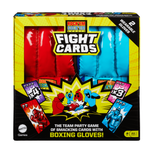 fisher price Jeu de Cartes Rock ??Em Sock ??Em Robots Fight Cards!?, 2Gants de Boxe