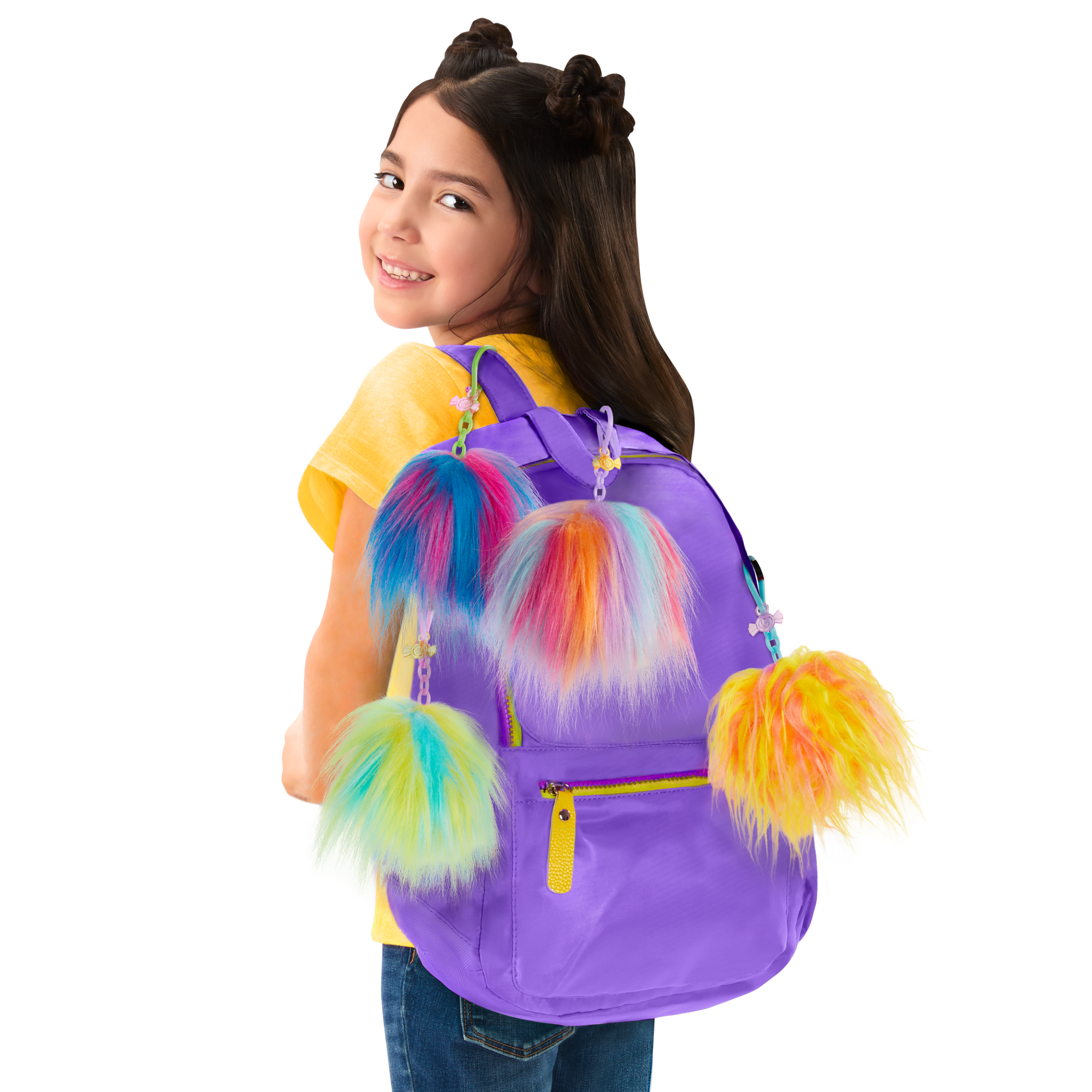 fisher price Dreamworks Trolls Fun Fair Surprise Pom Poms Keychains With Surprise Mini Doll, Series 3