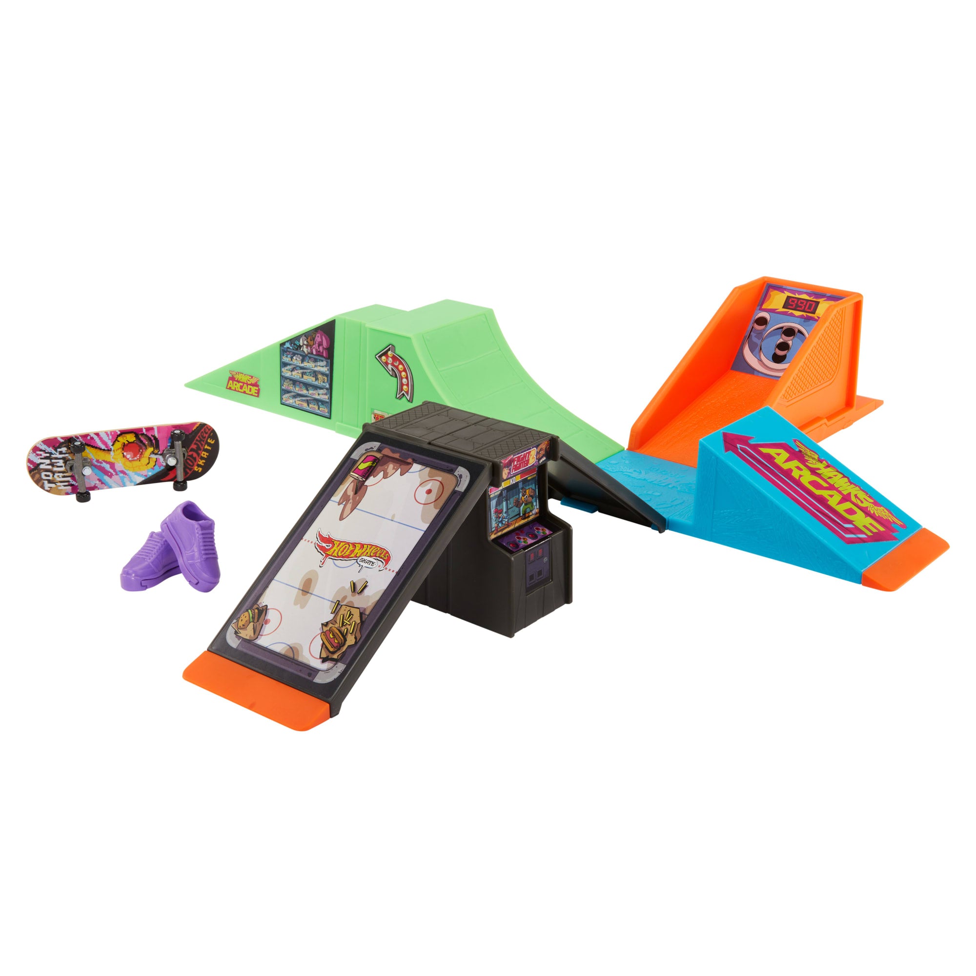 fisher price Hot Wheels Skate Pista de Brinquedo Set Arcade