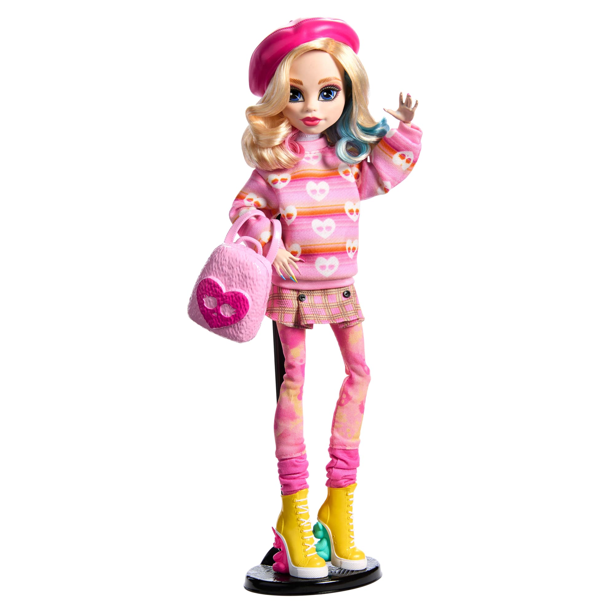 fisher price Monster High-enid Sinclair-Poup??e en Tenue Rose Avec Accessoires