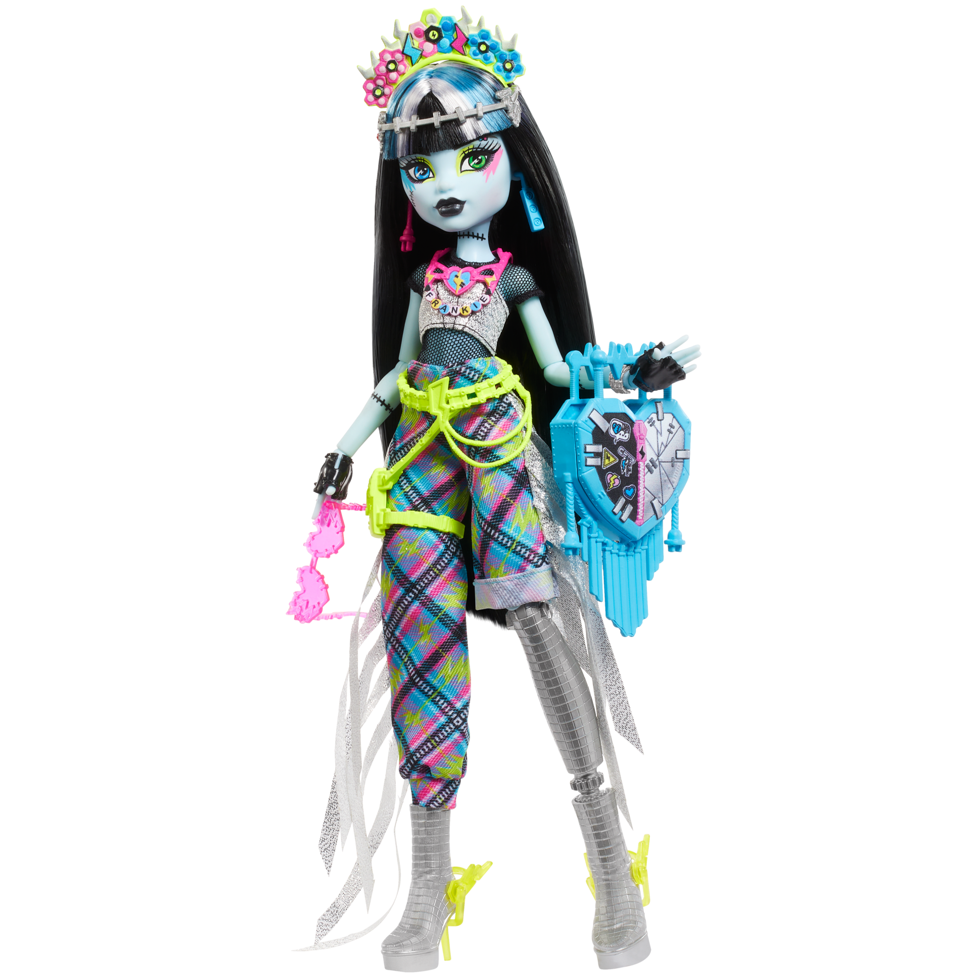 fisher price Monster High Monster Fest Frankie Stein Fashion Doll With Festival Outfit, Band Poster And Accessories