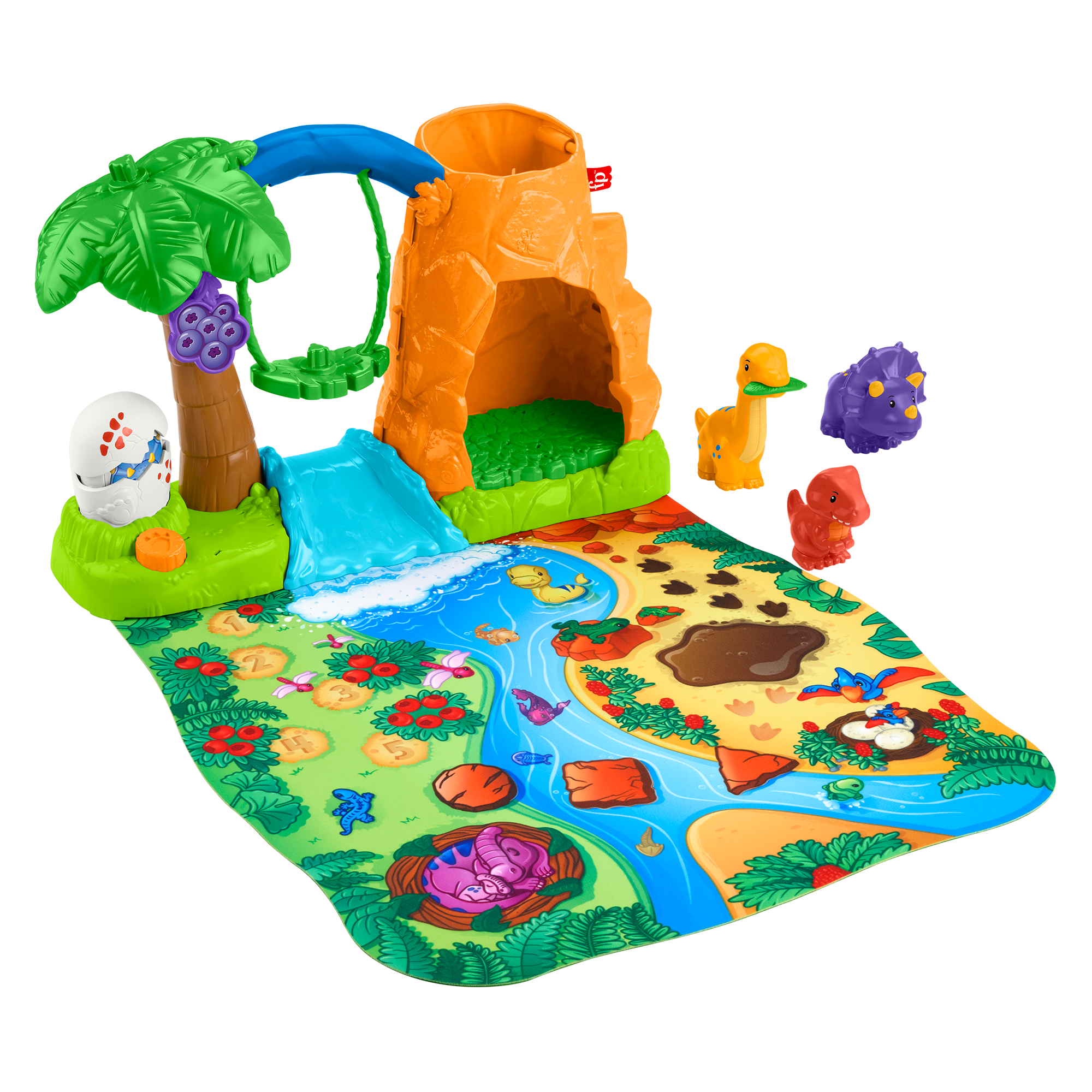 fisher price Fisher-Price  Little People  Village des Dinosaures et Tapis de Jeu
