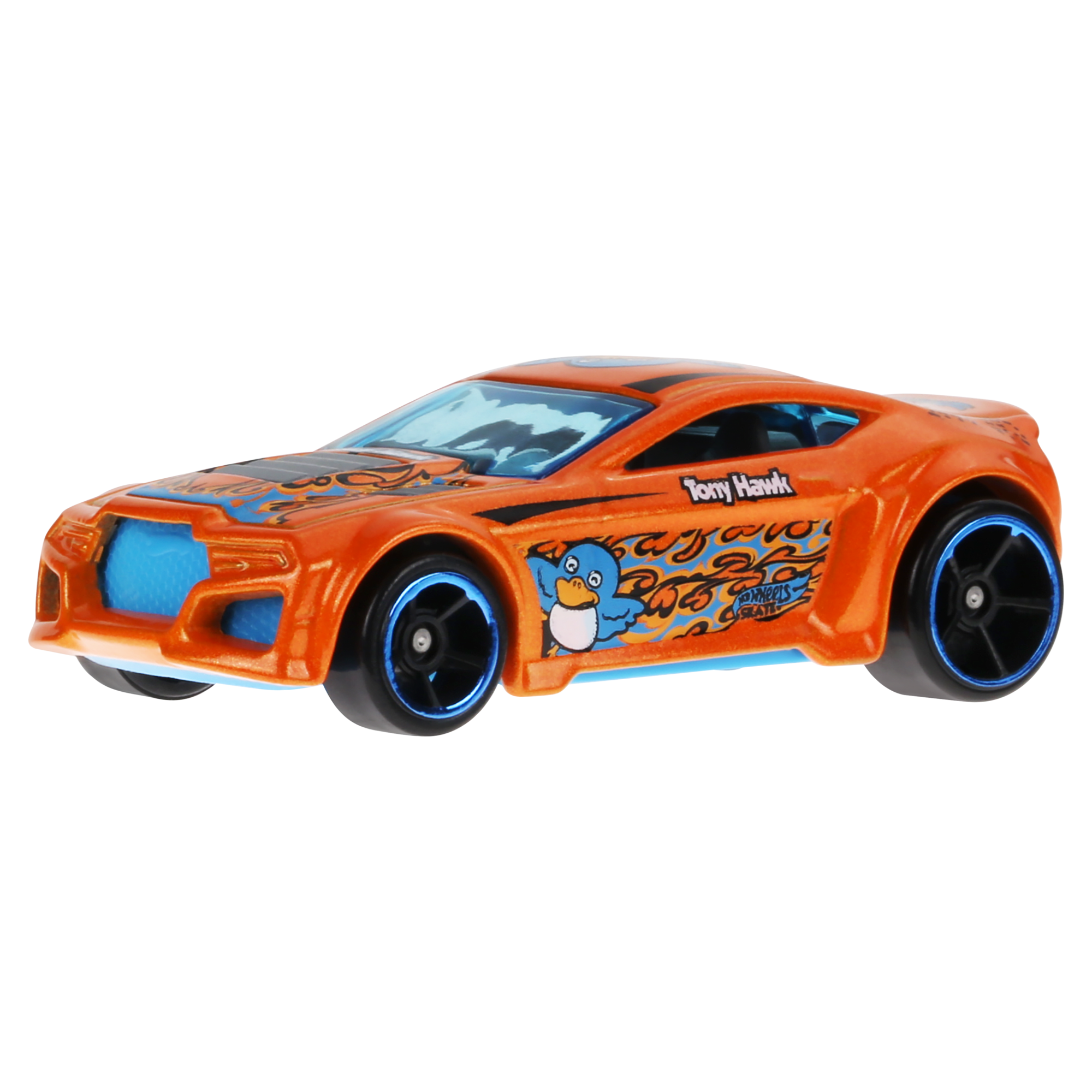 fisher price Hot Wheels Skate Veh??culo de Juguete Patineta de Colecci??n P??jaro Azul y Naranja con Diecast