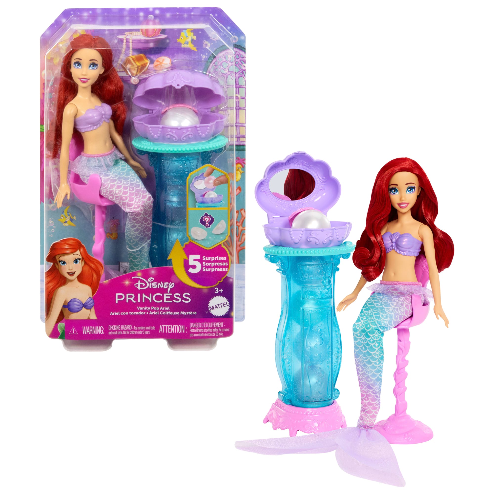 fisher price Disney Princesa Set de Juego Ariel con Accesorios Sorpresa
