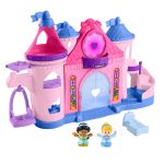 fisher price Disney Princess Magical Lights & Dancing Castle Little People Toddler Playset, 2 Figures