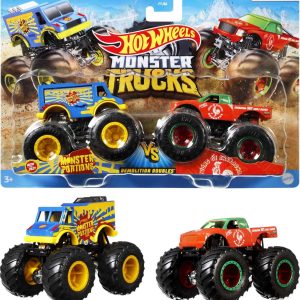 fisher price Hot Wheels Monster Trucks demolition Doubles Assortiment de Camions ?? L????chelle 1:64